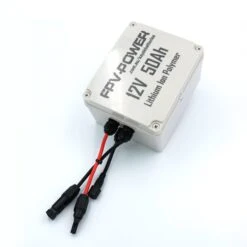FPV-Power 12V - 50Ah V3 Waterproof Lithium Battery With 10A Charger