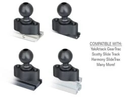 RAM Mounts 1-1/2'' Ball Quick Track Base -YakGear Shop ram mounts 1 1 2 ball quick track base 3