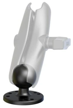 RAM Mounts 2.5" Round Plate With The AMPs Hole Pattern With C Size 1.5" Ball