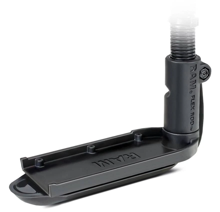 RAM Mounts Transducer Arm Mount With 18" Rigid Aluminum Rod And 2.43" X 1.31" Diamond Base For The Lowrance StructureScan LSS-2/LSS-1 2 RAM Mounts Transducer Arm Mount With 18" Rigid Aluminum Rod And 2.43" X 1.31" Diamond Base For The Lowrance StructureScan LSS-2/LSS-1 - Image 2