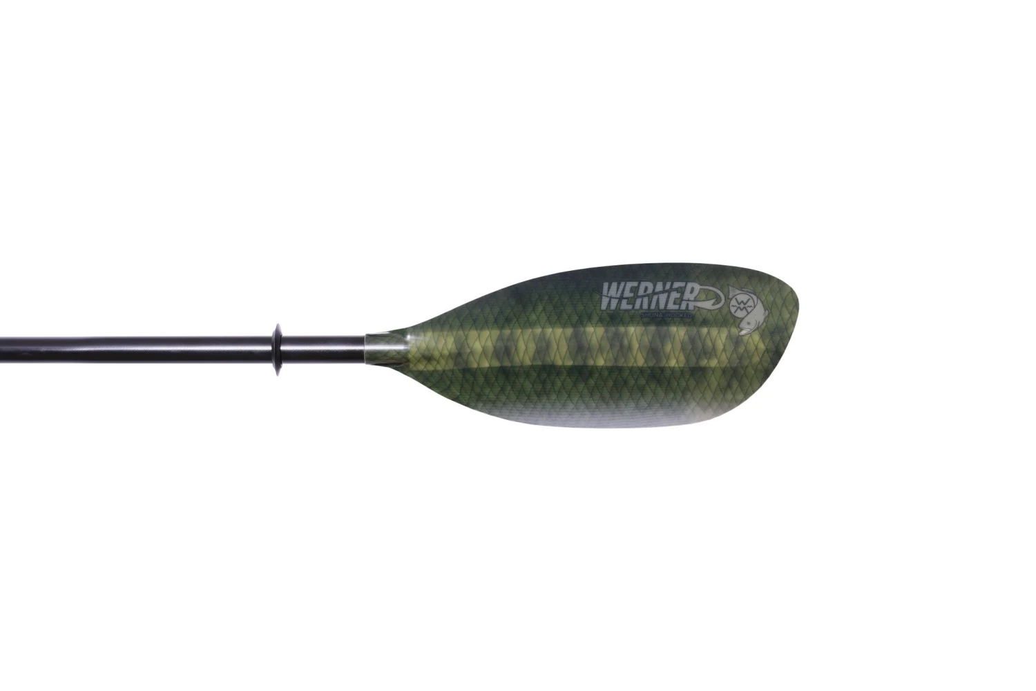Werner Paddles Shuna Hooked 2-Piece Leverloc Standard Shaft 220-240 Bass Green 1 Werner Paddles Shuna Hooked 2-Piece Leverloc Standard Shaft 220-240 Bass Green